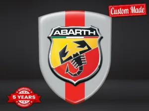 Fiat Abarth Insignias En Relieve Rendimiento Máximo Estilo Pro 